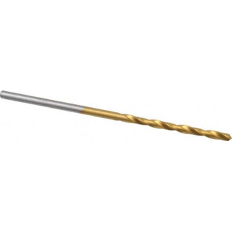 Chicago-Latrobe #50 118 High Speed Steel Jobber Drill TiN Finish, Right Hand Cut, Spiral Flute, Straight Shank, 2 OAL, Standard Point 70150 – 93094555