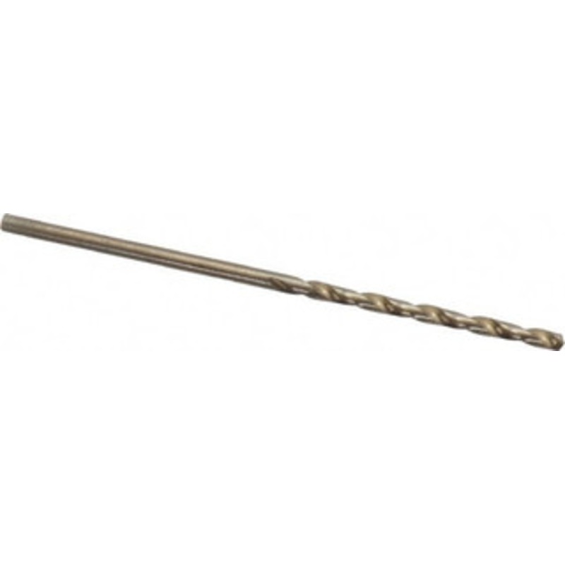 Chicago-Latrobe #51 135 Cobalt Jobber Drill Oxide/Gold Finish, Right Hand Cut, Spiral Flute, Straight Shank, 2 OAL, Split Point 46721 – 81192510