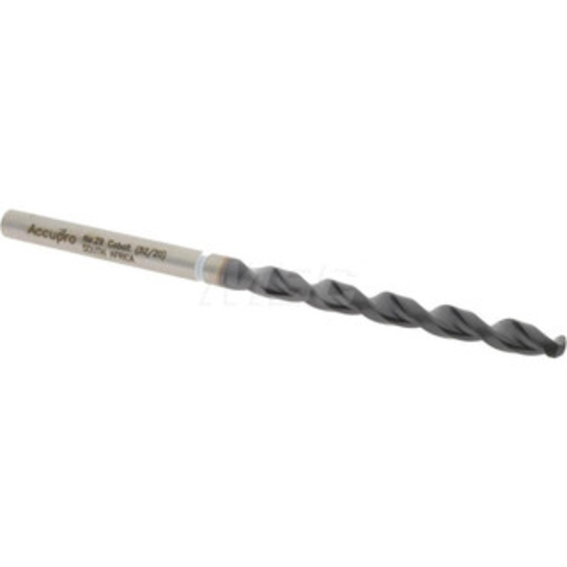 Accupro #29 118 Cobalt Jobber Drill TiAlN Finish, Right Hand Cut, Parabolic Flute, Straight Shank, 70mm OAL, DX Point 1W60345-AC – 93886703