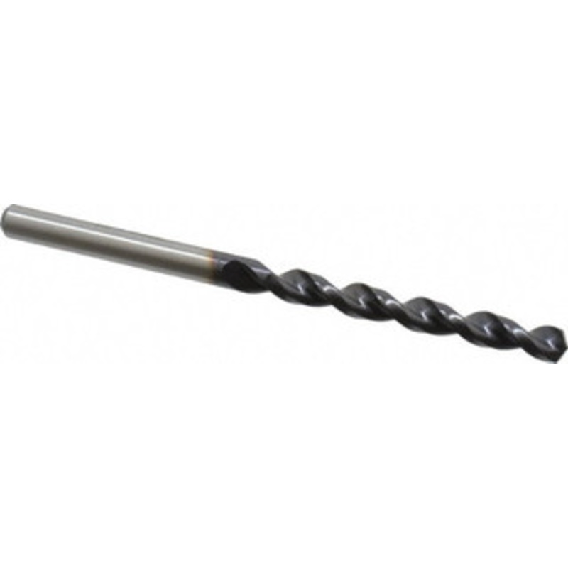 Accupro #5 130 Cobalt Jobber Drill TiAlN Finish, Right Hand Cut, Parabolic Flute, Straight Shank, 3-3/8 OAL, Split Point 1640522A-AC – 05926746