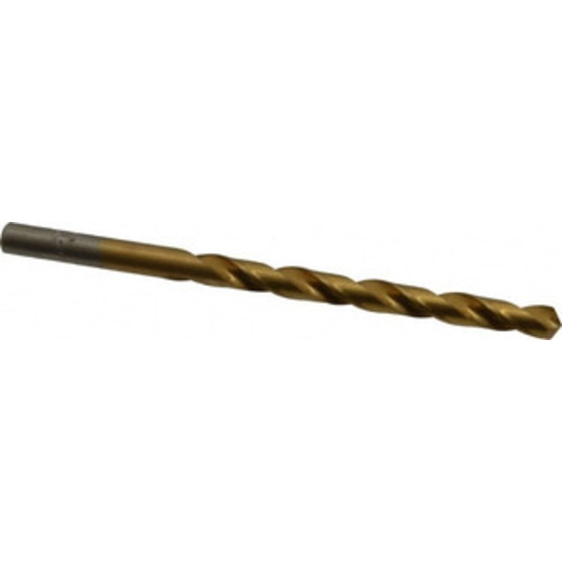 Chicago-Latrobe #1 118 High Speed Steel Jobber Drill TiN Finish, Right Hand Cut, Spiral Flute, Straight Shank, 3-7/8 OAL, Standard Point 70101 – 93094068