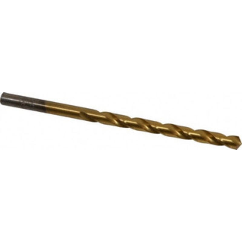 Chicago-Latrobe #11 118 High Speed Steel Jobber Drill TiN Finish, Right Hand Cut, Spiral Flute, Straight Shank, 3-1/2 OAL, Standard Point 70111 – 93094167