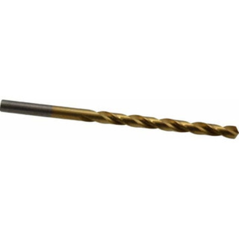 Chicago-Latrobe #15 118 High Speed Steel Jobber Drill TiN Finish, Right Hand Cut, Spiral Flute, Straight Shank, 3-3/8 OAL, Standard Point 70115 – 93094209