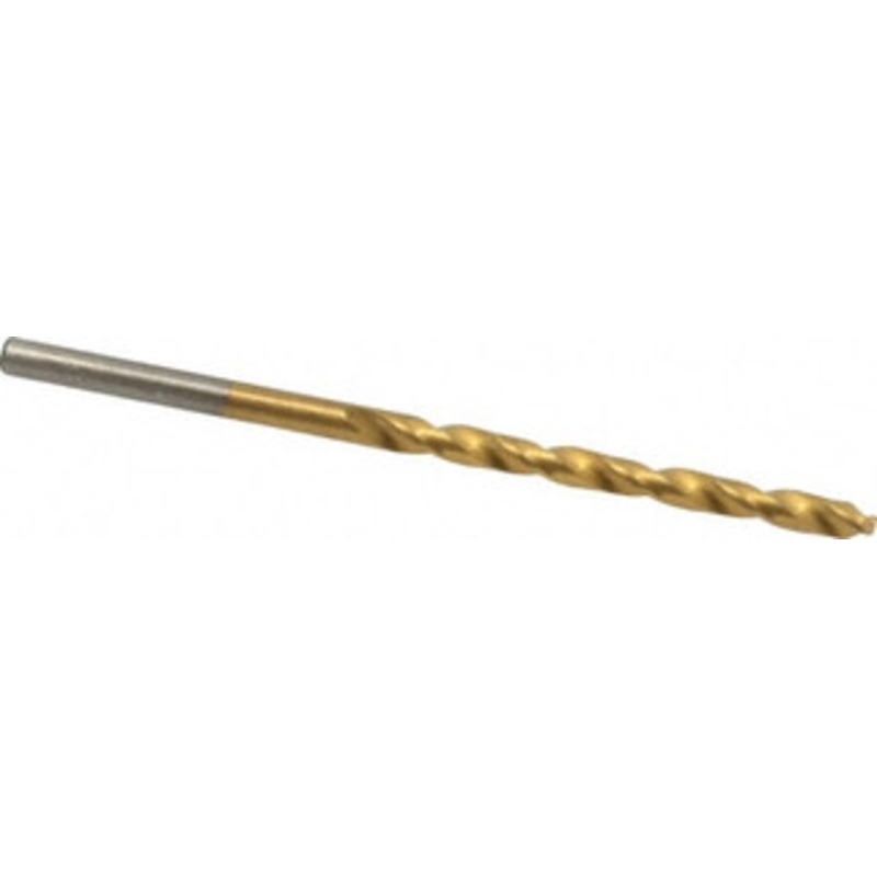 Chicago-Latrobe #30 135 Cobalt Jobber Drill TiN Finish, Right Hand Cut, Spiral Flute, Straight Shank, 2-3/4 OAL, Split Point 54040 – 81132854