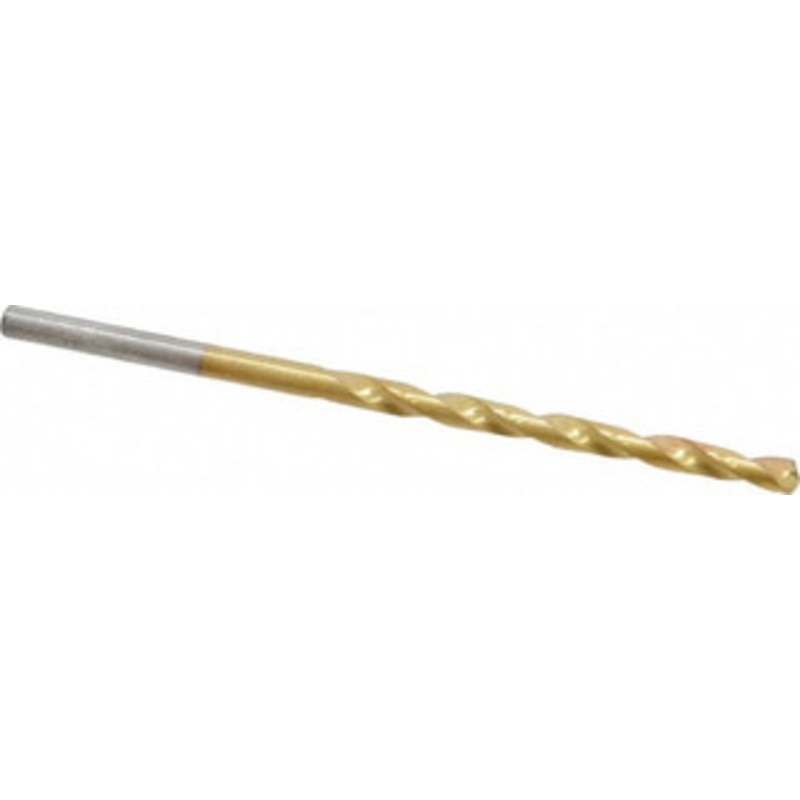 Chicago-Latrobe #31 135 Cobalt Jobber Drill TiN Finish, Right Hand Cut, Spiral Flute, Straight Shank, 2-3/4 OAL, Split Point 54041 – 83718890