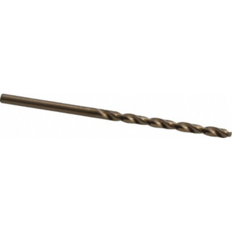 Chicago-Latrobe #32 135 Cobalt Jobber Drill Oxide/Gold Finish, Right Hand Cut, Spiral Flute, Straight Shank, 2-3/4 OAL, Split Point 46702 – 81192320