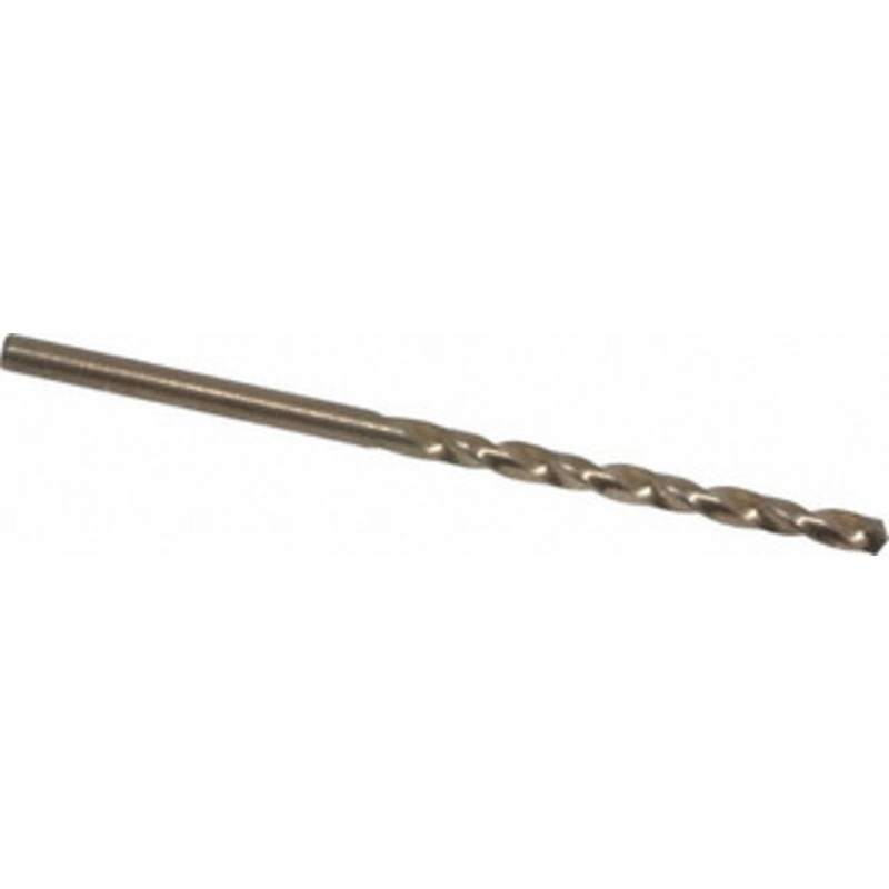 Chicago-Latrobe #33 135 Cobalt Jobber Drill Oxide/Gold Finish, Right Hand Cut, Spiral Flute, Straight Shank, 2-5/8 OAL, Split Point 46703 – 81192338