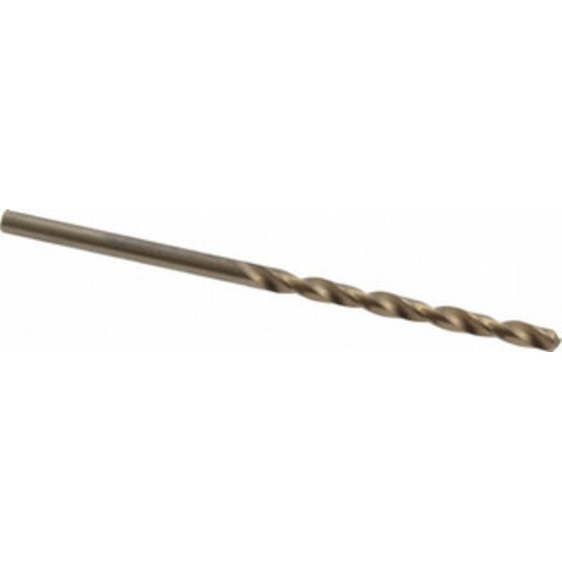 Chicago-Latrobe #34 135 Cobalt Jobber Drill Oxide/Gold Finish, Right Hand Cut, Spiral Flute, Straight Shank, 2-5/8 OAL, Split Point 46704 – 81192346