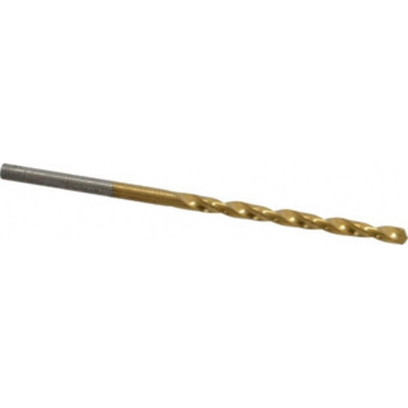 Chicago-Latrobe #38 135 Cobalt Jobber Drill TiN Finish, Right Hand Cut, Spiral Flute, Straight Shank, 2-1/2 OAL, Split Point 54048 – 83718965