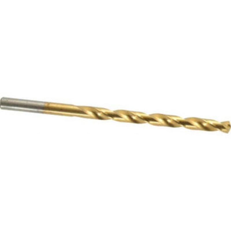 Chicago-Latrobe #4 135 Cobalt Jobber Drill TiN Finish, Right Hand Cut, Spiral Flute, Straight Shank, 3-3/4 OAL, Split Point 54014 – 81132334