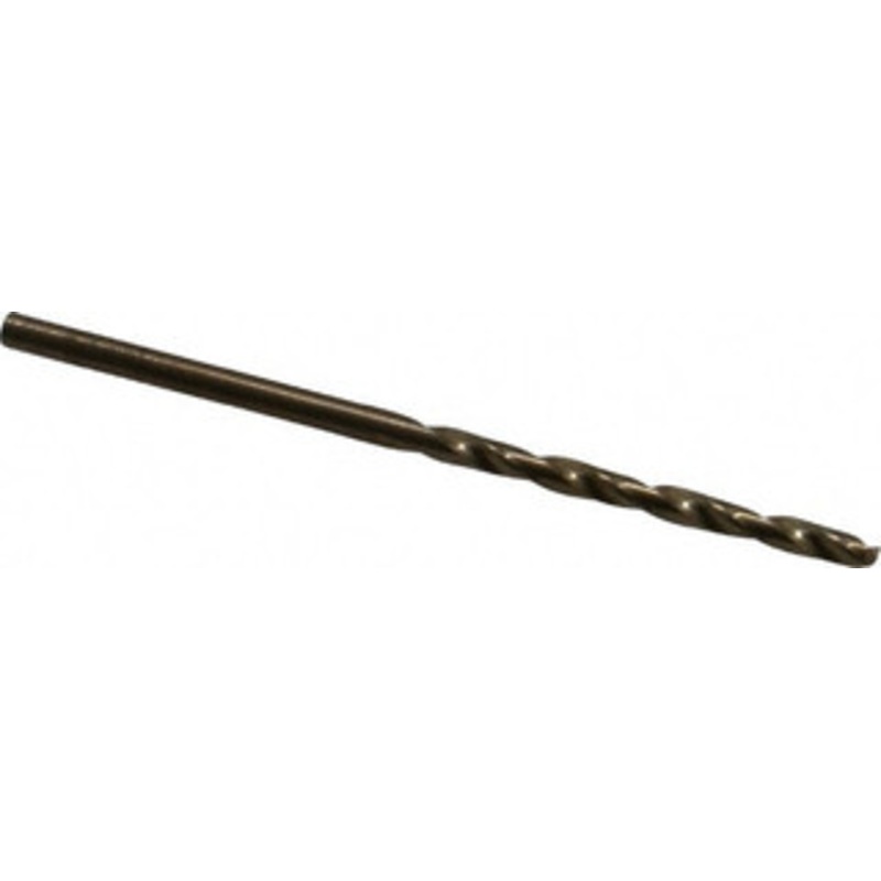 Chicago-Latrobe #44 135 Cobalt Jobber Drill Oxide/Gold Finish, Right Hand Cut, Spiral Flute, Straight Shank, 2-1/8 OAL, Split Point 46714 – 81192445