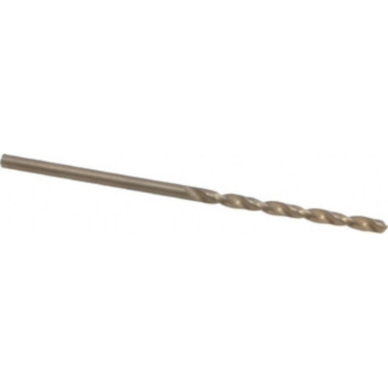 Chicago-Latrobe #48 135 Cobalt Jobber Drill Oxide/Gold Finish, Right Hand Cut, Spiral Flute, Straight Shank, 2 OAL, Split Point 46718 – 81192486