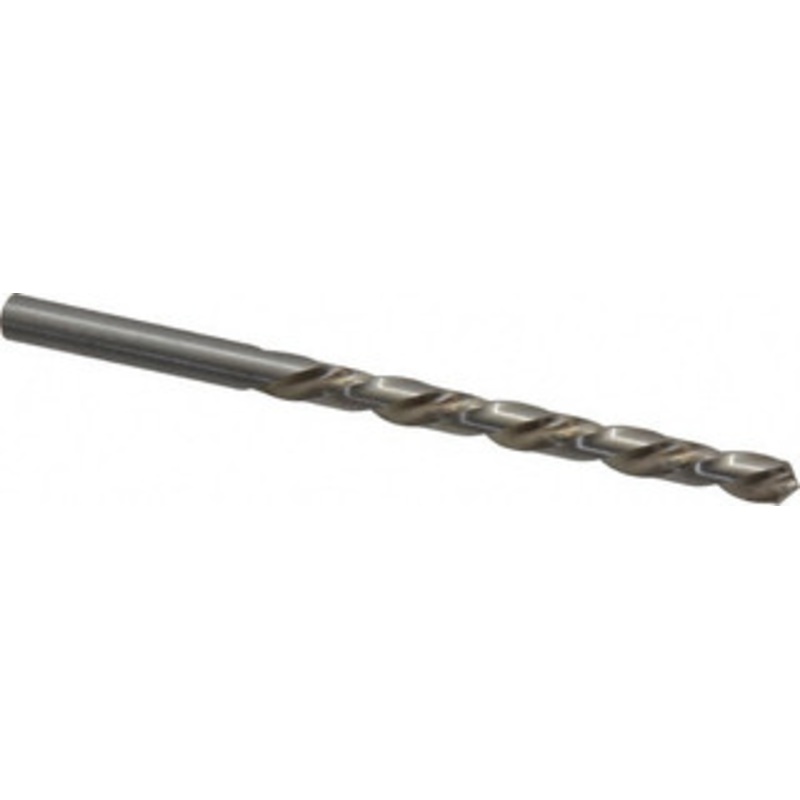 Chicago-Latrobe #1 118 High Speed Steel Jobber Drill Bright Finish, Left Hand Cut, Spiral Flute, Straight Shank, 3-7/8 OAL, Standard Point 44471 – 81128019