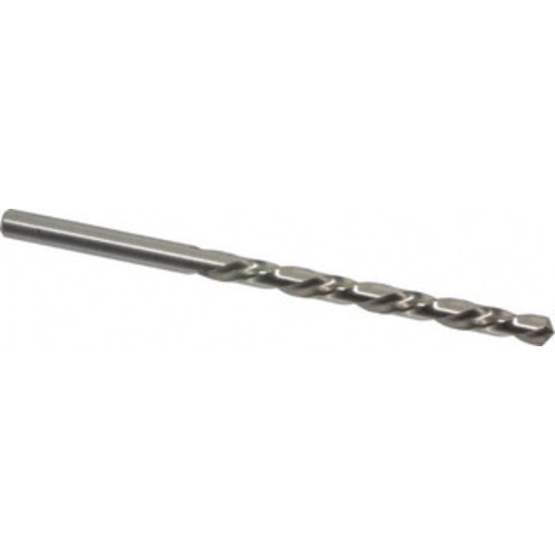 Chicago-Latrobe #11 118 High Speed Steel Jobber Drill Bright Finish, Left Hand Cut, Spiral Flute, Straight Shank, 3-1/2 OAL, Standard Point 44481 – 81128118
