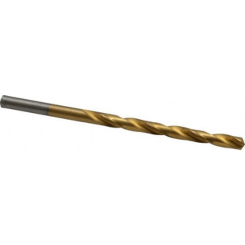 Chicago-Latrobe #13 135 High Speed Steel Jobber Drill TiN Finish, Right Hand Cut, Spiral Flute, Straight Shank, 3-1/2 OAL, Split Point 41683 – 03294709