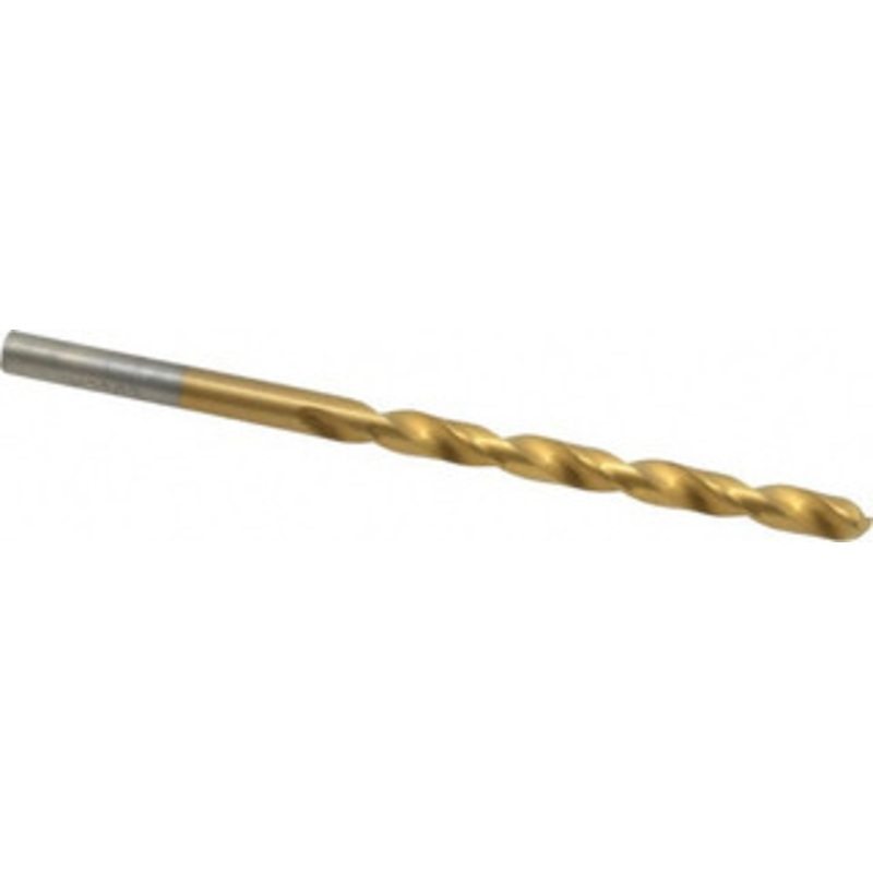 Chicago-Latrobe #16 135 Cobalt Jobber Drill TiN Finish, Right Hand Cut, Spiral Flute, Straight Shank, 3-3/8 OAL, Split Point 54026 – 81132573