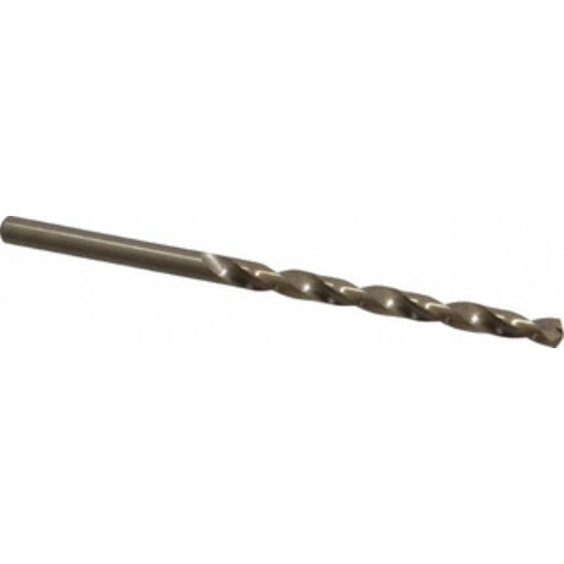 Chicago-Latrobe #25 135 Cobalt Jobber Drill Oxide/Gold Finish, Right Hand Cut, Spiral Flute, Straight Shank, 3 OAL, Split Point 46695 – 81192254