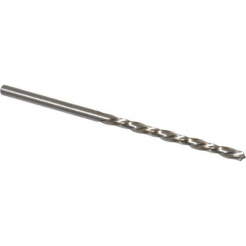 Chicago-Latrobe #34 118 High Speed Steel Jobber Drill Bright Finish, Left Hand Cut, Spiral Flute, Straight Shank, 2-5/8 OAL, Standard Point 44504 – 81128340