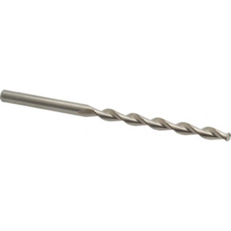 Chicago-Latrobe #4 135 High Speed Steel Jobber Drill Bright Finish, Right Hand Cut, Parabolic Flute, Straight Shank, 3-3/4 OAL, Split Point 69004 – 80905045