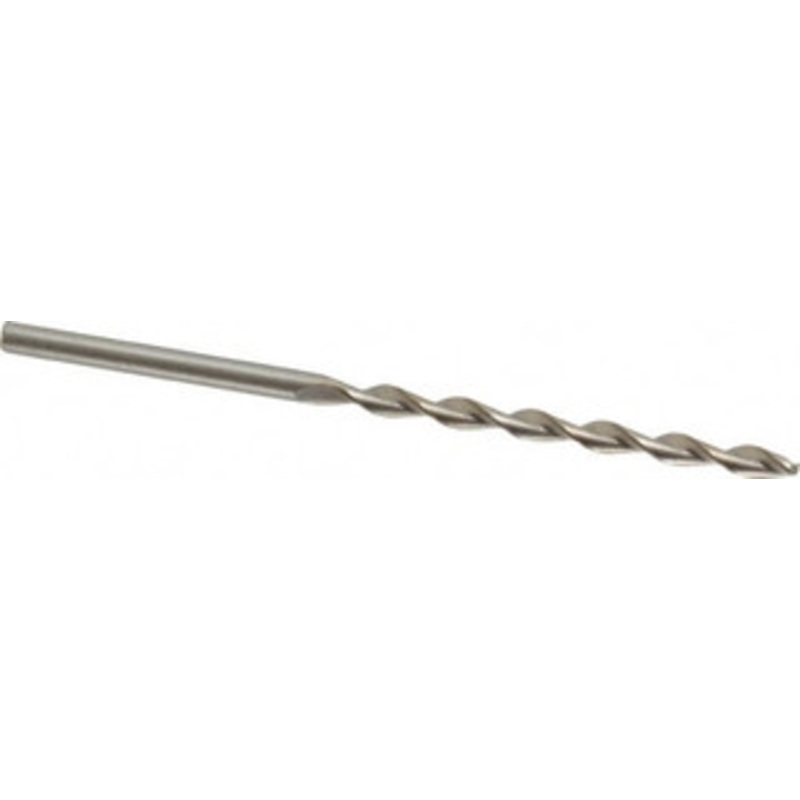 Chicago-Latrobe #40 135 High Speed Steel Jobber Drill Bright Finish, Right Hand Cut, Parabolic Flute, Straight Shank, 2-3/8 OAL, Split Point 69040 – 80905409
