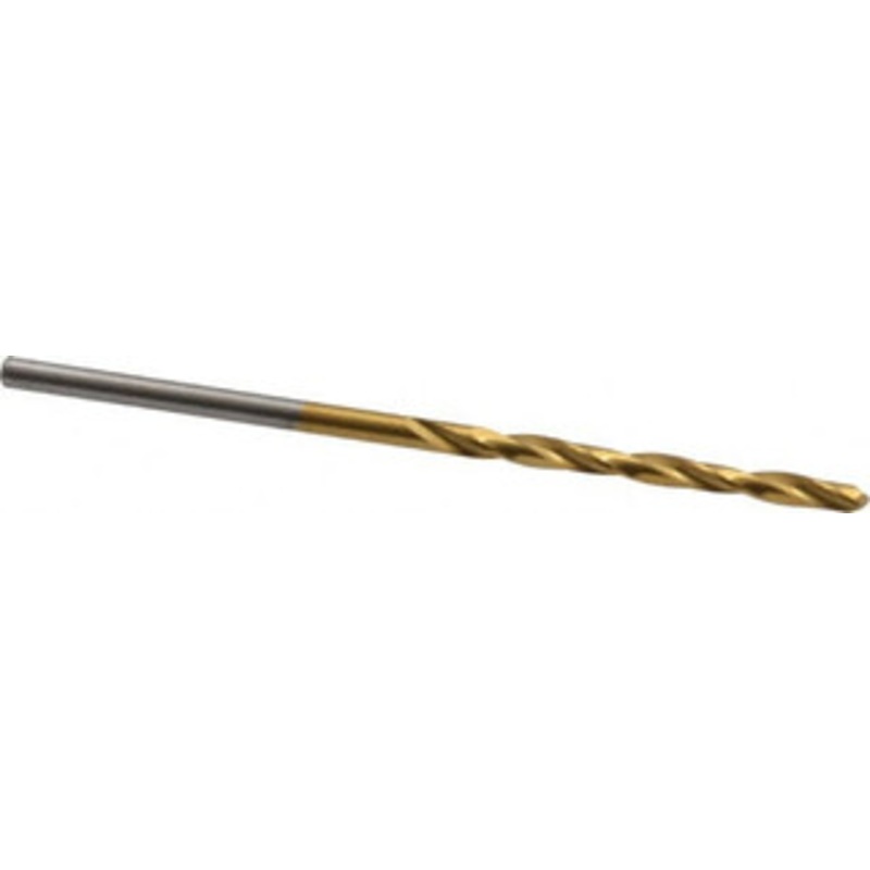 Chicago-Latrobe #48 135 High Speed Steel Jobber Drill TiN Finish, Right Hand Cut, Spiral Flute, Straight Shank, 2 OAL, Split Point 41718 – 03295052
