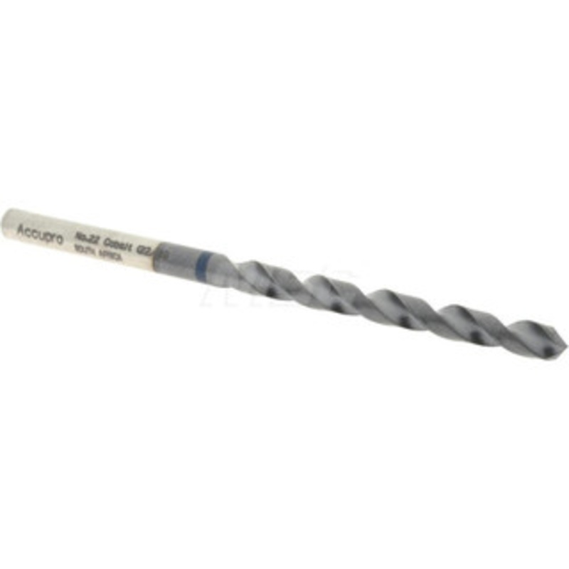 Accupro #22 120 Cobalt Jobber Drill TiAlN Finish, Right Hand Cut, Spiral Flute, Straight Shank, 75mm OAL, Split Point 1BB0399-AC – 05492202