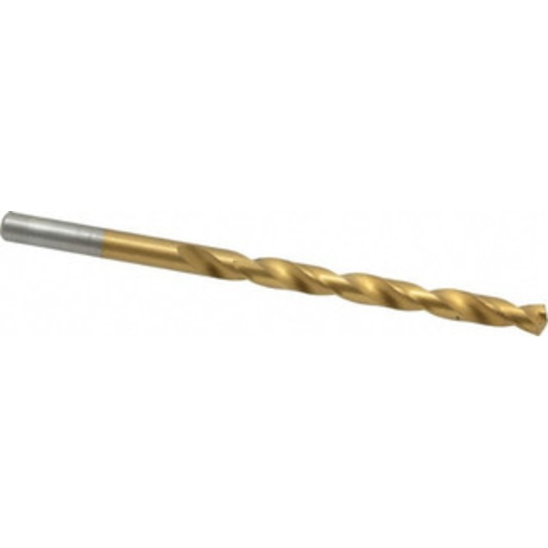 Chicago-Latrobe #3 135 Cobalt Jobber Drill TiN Finish, Right Hand Cut, Spiral Flute, Straight Shank, 3-3/4 OAL, Split Point 54013 – 81132318