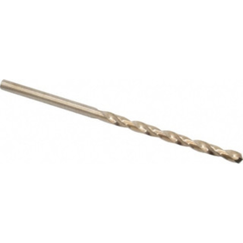 Chicago-Latrobe #31 135 Cobalt Jobber Drill Oxide/Gold Finish, Right Hand Cut, Spiral Flute, Straight Shank, 2-3/4 OAL, Split Point 46701 – 81192312
