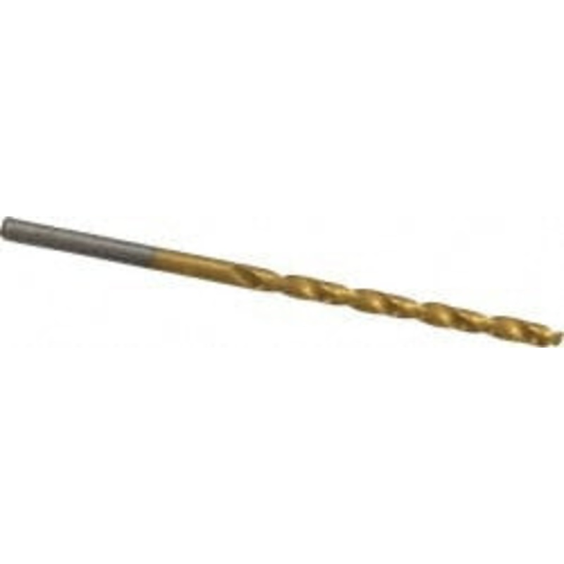Chicago-Latrobe #34 135 Cobalt Jobber Drill TiN Finish, Right Hand Cut, Spiral Flute, Straight Shank, 2-5/8 OAL, Split Point 54044 – 83718924