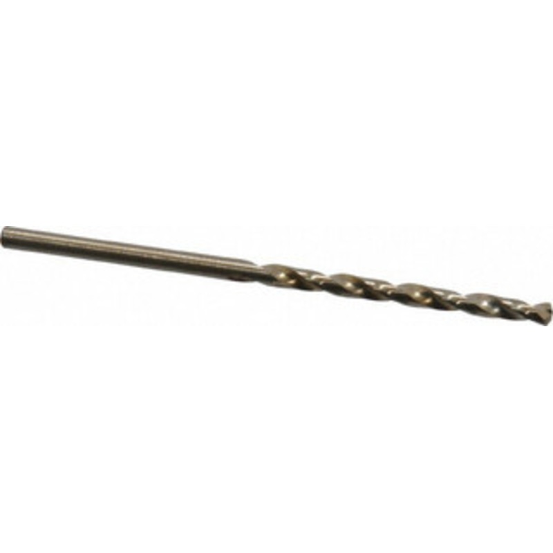 Chicago-Latrobe #36 135 Cobalt Jobber Drill Oxide/Gold Finish, Right Hand Cut, Spiral Flute, Straight Shank, 2-1/2 OAL, Split Point 46706 – 81192361