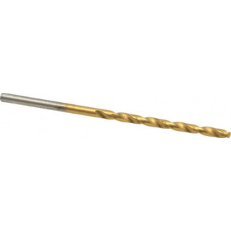 Chicago-Latrobe #37 135 Cobalt Jobber Drill TiN Finish, Right Hand Cut, Spiral Flute, Straight Shank, 2-1/2 OAL, Split Point 54047 – 83718957