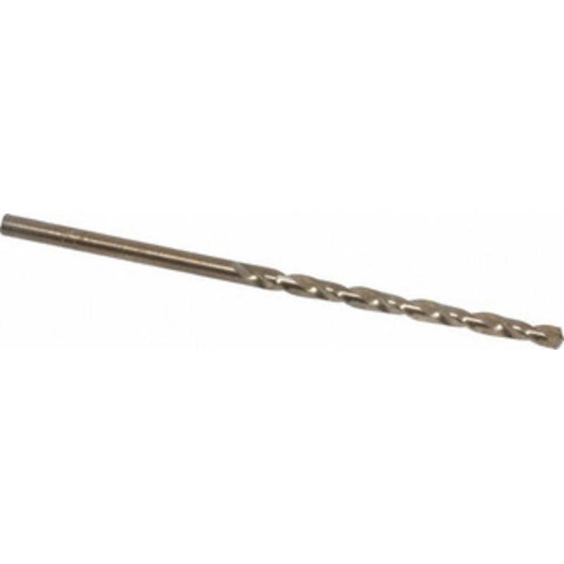 Chicago-Latrobe #41 135 Cobalt Jobber Drill Oxide/Gold Finish, Right Hand Cut, Spiral Flute, Straight Shank, 2-3/8 OAL, Split Point 46711 – 81192411
