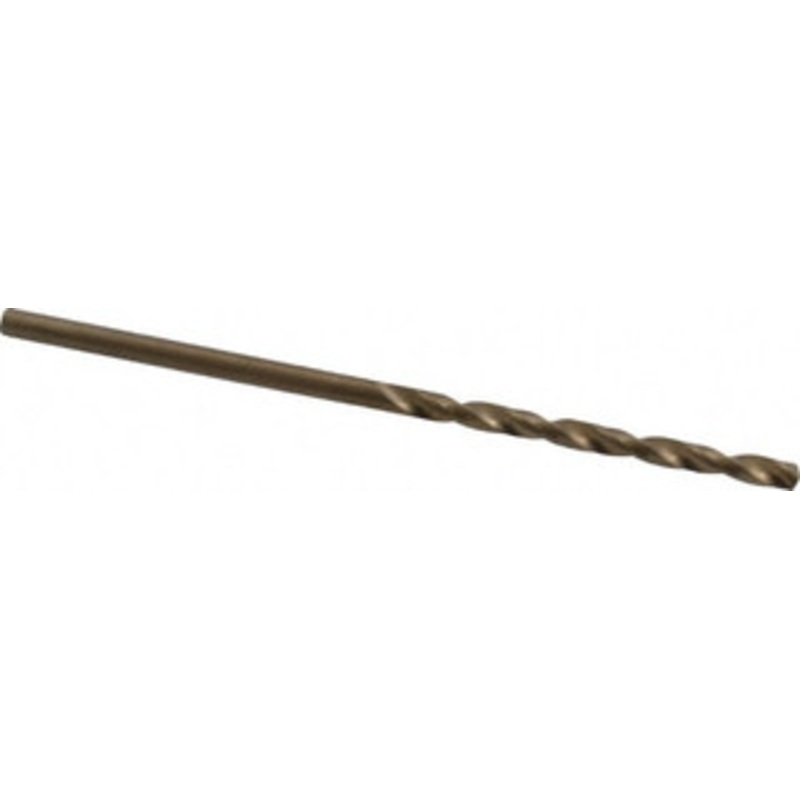 Chicago-Latrobe #49 135 Cobalt Jobber Drill Oxide/Gold Finish, Right Hand Cut, Spiral Flute, Straight Shank, 2 OAL, Split Point 46719 – 81192494
