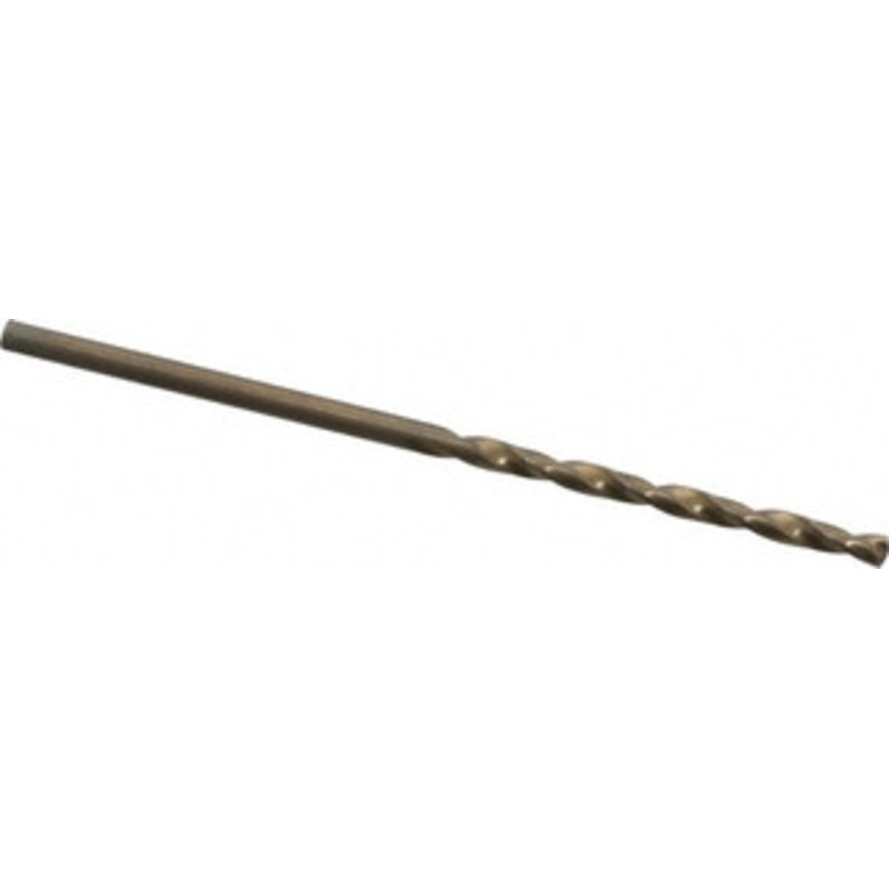 Chicago-Latrobe #50 135 Cobalt Jobber Drill Oxide/Gold Finish, Right Hand Cut, Spiral Flute, Straight Shank, 2 OAL, Split Point 46720 – 81192502