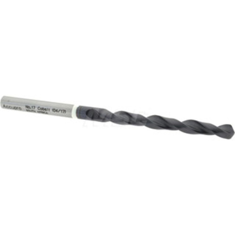 Accupro #17 118 Cobalt Jobber Drill TiAlN Finish, Right Hand Cut, Parabolic Flute, Straight Shank, 80mm OAL, DX Point 1W60439-AC – 93886877