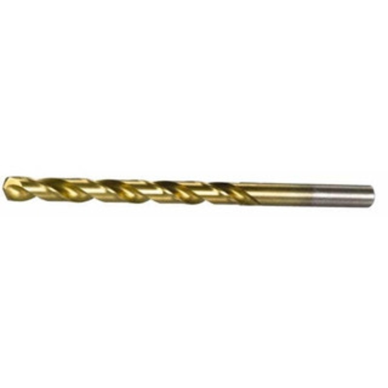 Chicago-Latrobe #1 135 High Speed Steel Jobber Drill TiN Finish, Right Hand Cut, Spiral Flute, Straight Shank, 3-7/8 OAL, Split Point 41671 – 03294584