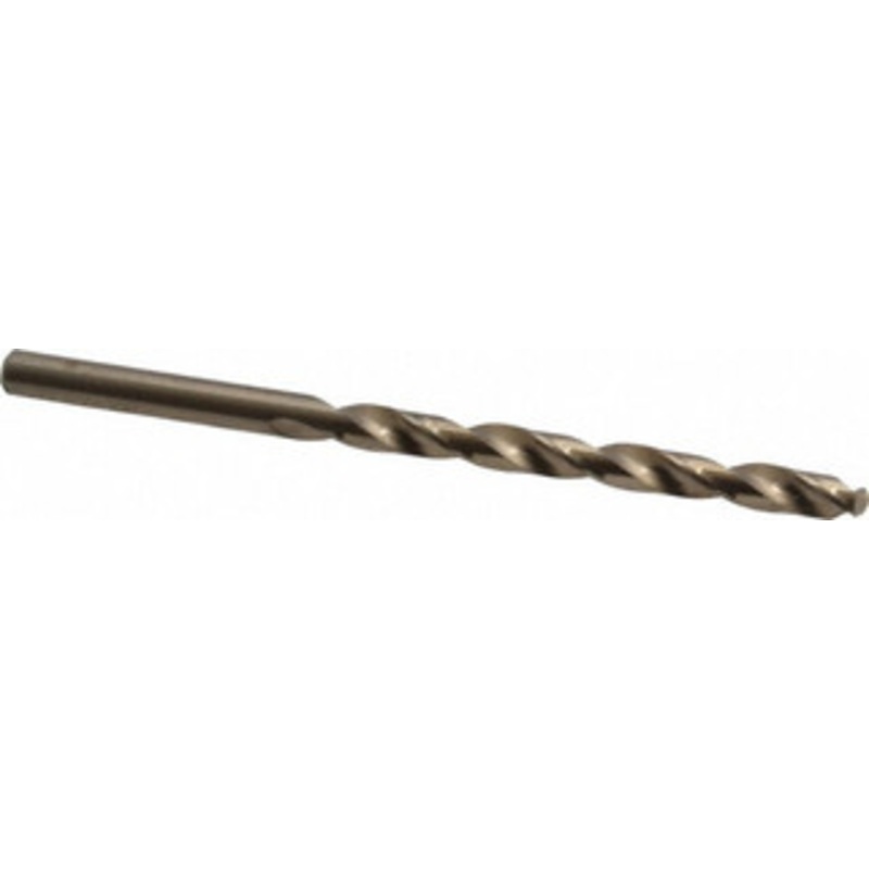 Chicago-Latrobe #11 135 Cobalt Jobber Drill Oxide/Gold Finish, Right Hand Cut, Spiral Flute, Straight Shank, 3-1/2 OAL, Split Point 46681 – 81192114