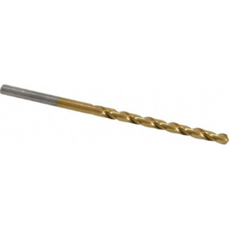 Chicago-Latrobe #31 118 High Speed Steel Jobber Drill TiN Finish, Right Hand Cut, Spiral Flute, Straight Shank, 2-3/4 OAL, Standard Point 70131 – 93094365