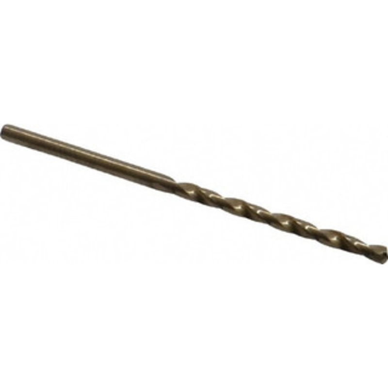 Chicago-Latrobe #35 135 Cobalt Jobber Drill Oxide/Gold Finish, Right Hand Cut, Spiral Flute, Straight Shank, 2-5/8 OAL, Split Point 46705 – 81192353