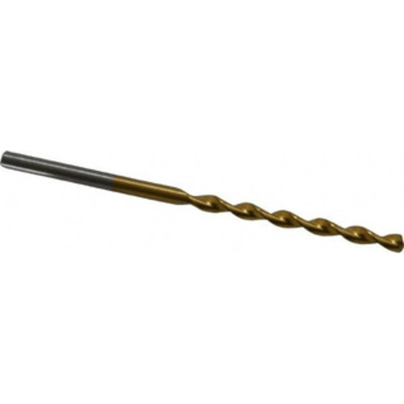 Chicago-Latrobe #36 135 High Speed Steel Jobber Drill TiN Finish, Right Hand Cut, Parabolic Flute, Straight Shank, 2-1/2 OAL, Split Point 53965 – 80906365
