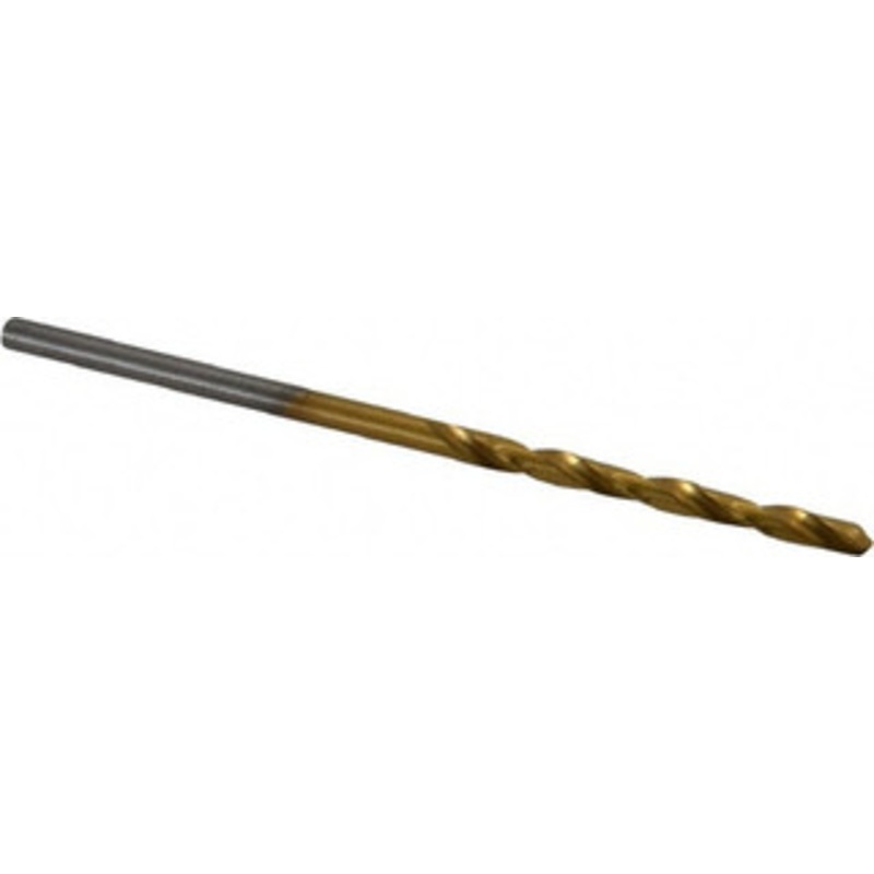 Chicago-Latrobe #47 118 High Speed Steel Jobber Drill TiN Finish, Right Hand Cut, Spiral Flute, Straight Shank, 2 OAL, Standard Point 70147 – 93094522