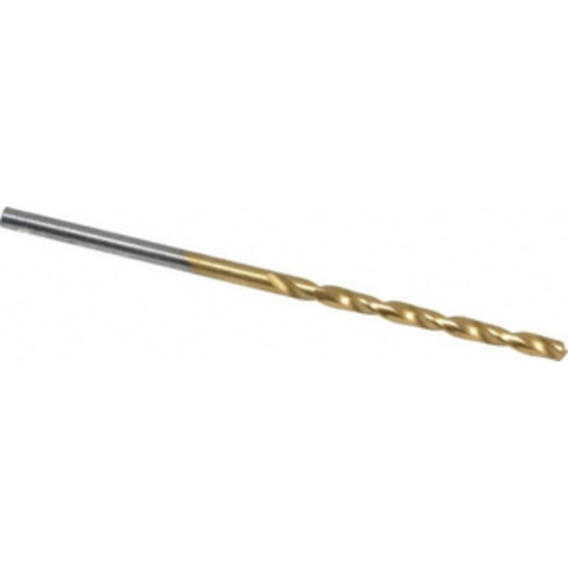 Chicago-Latrobe #48 135 Cobalt Jobber Drill TiN Finish, Right Hand Cut, Spiral Flute, Straight Shank, 2 OAL, Split Point 54088 – 60063872