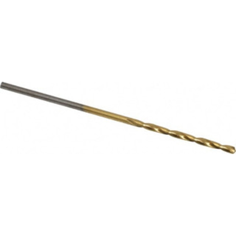 Chicago-Latrobe #54 118 High Speed Steel Jobber Drill TiN Finish, Right Hand Cut, Spiral Flute, Straight Shank, 1-7/8 OAL, Standard Point 70154 – 76129261