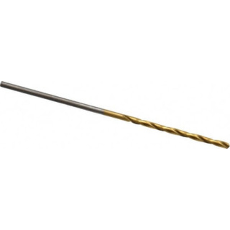 Chicago-Latrobe #58 118 High Speed Steel Jobber Drill TiN Finish, Right Hand Cut, Spiral Flute, Straight Shank, 1-5/8 OAL, Standard Point 70158 – 76129303