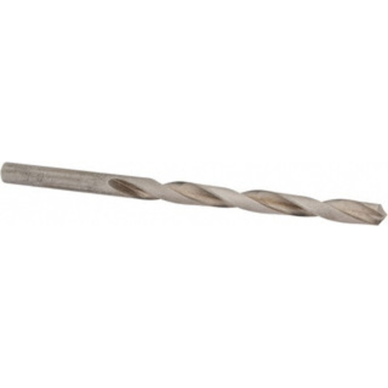 Chicago-Latrobe #8 118 High Speed Steel Jobber Drill Bright Finish, Right Hand Cut, Spiral Flute, Straight Shank, 3-5/8 OAL, Standard Point 46278 – 81385080