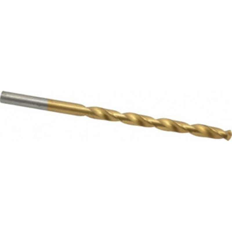 Chicago-Latrobe #11 135 Cobalt Jobber Drill TiN Finish, Right Hand Cut, Spiral Flute, Straight Shank, 3-1/2 OAL, Split Point 54021 – 81132474