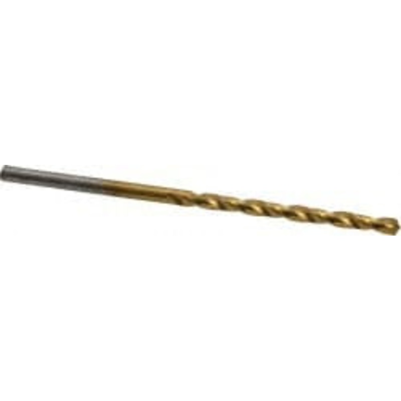 Chicago-Latrobe #39 135 Cobalt Jobber Drill TiN Finish, Right Hand Cut, Spiral Flute, Straight Shank, 2-3/8 OAL, Split Point 54049 – 83718973