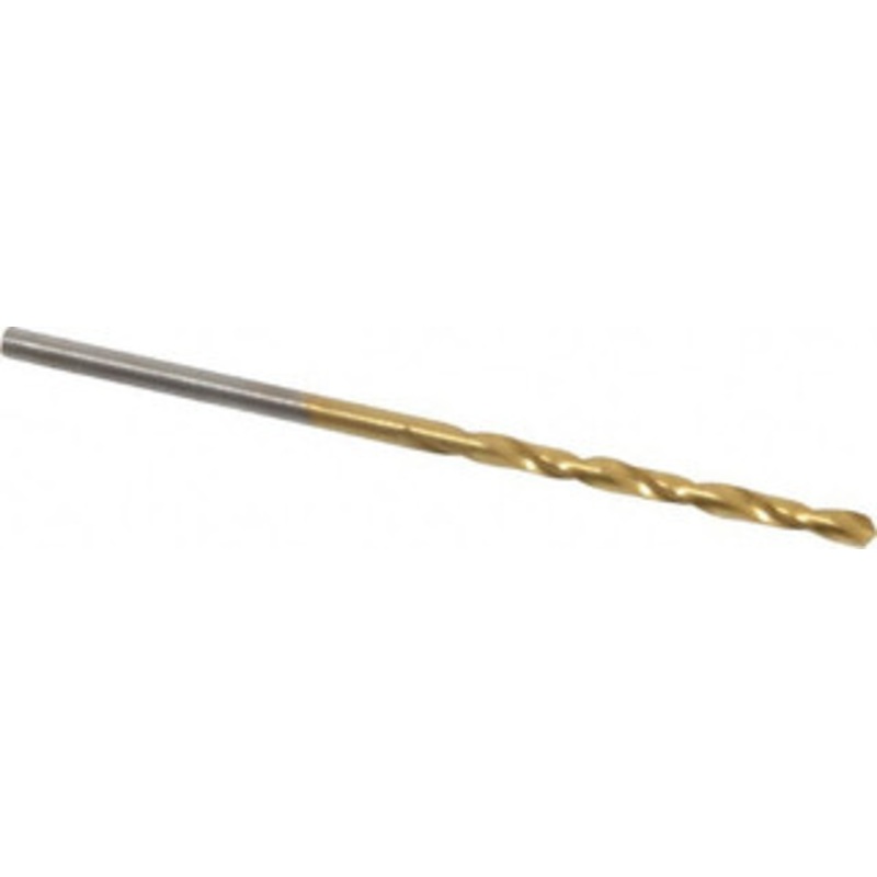 Chicago-Latrobe #48 118 High Speed Steel Jobber Drill TiN Finish, Right Hand Cut, Spiral Flute, Straight Shank, 2 OAL, Standard Point 70148 – 93094530