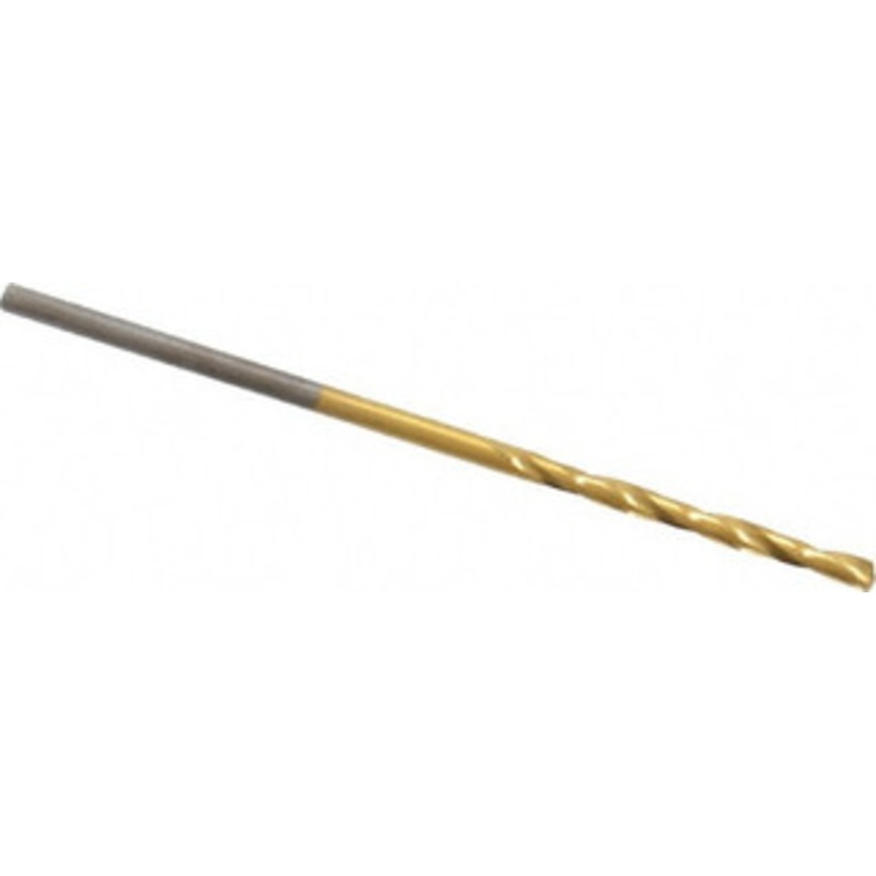 Chicago-Latrobe #53 135 High Speed Steel Jobber Drill TiN Finish, Right Hand Cut, Spiral Flute, Straight Shank, 1-7/8 OAL, Standard Point 41723 – 06129316