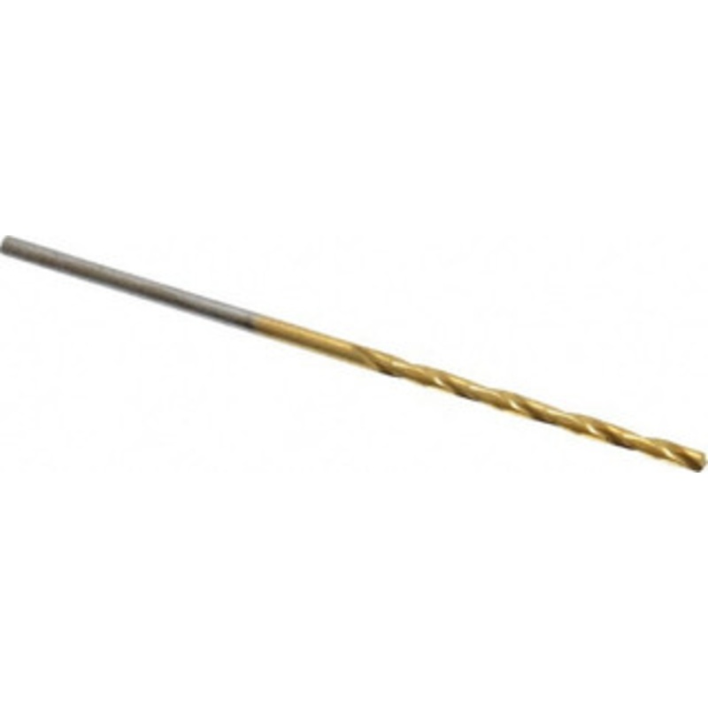 Chicago-Latrobe #55 135 High Speed Steel Jobber Drill TiN Finish, Right Hand Cut, Spiral Flute, Straight Shank, 1-7/8 OAL, Standard Point 41725 – 06129332